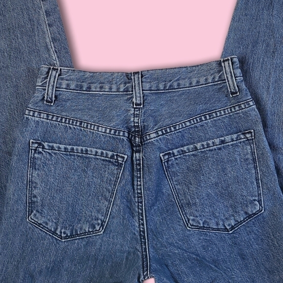 J Brand High Rise Medium Wash Button Fly Mom Jeans Cropped Ankle Jeans Sz 23 - Picture 4 of 8